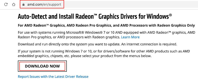 استخدام برنامج من موقع AMD لتعريف كارت الشاشة استخدام برنامج من موقع AMD لتعريف كارت الشاشة