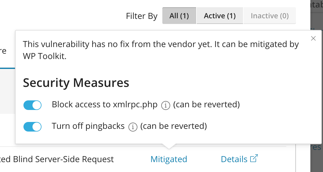 block access to xmlrpc.php block access to xmlrpc.php