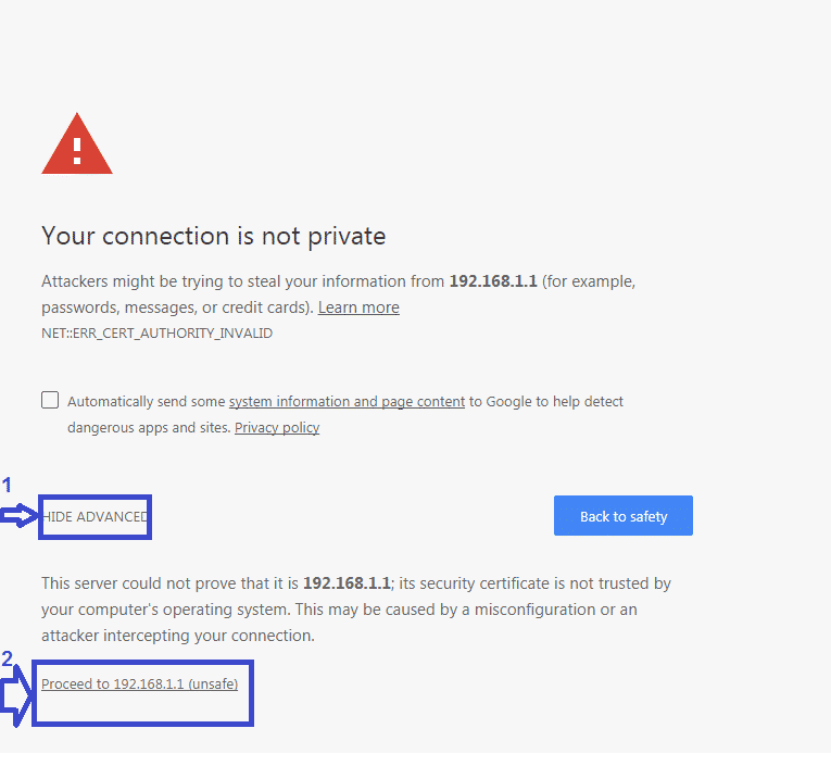 صفحة 192.168.1.1 لا تعمل – لا استطيع الدخول إلى اعدادات الراوتر من الموبايل