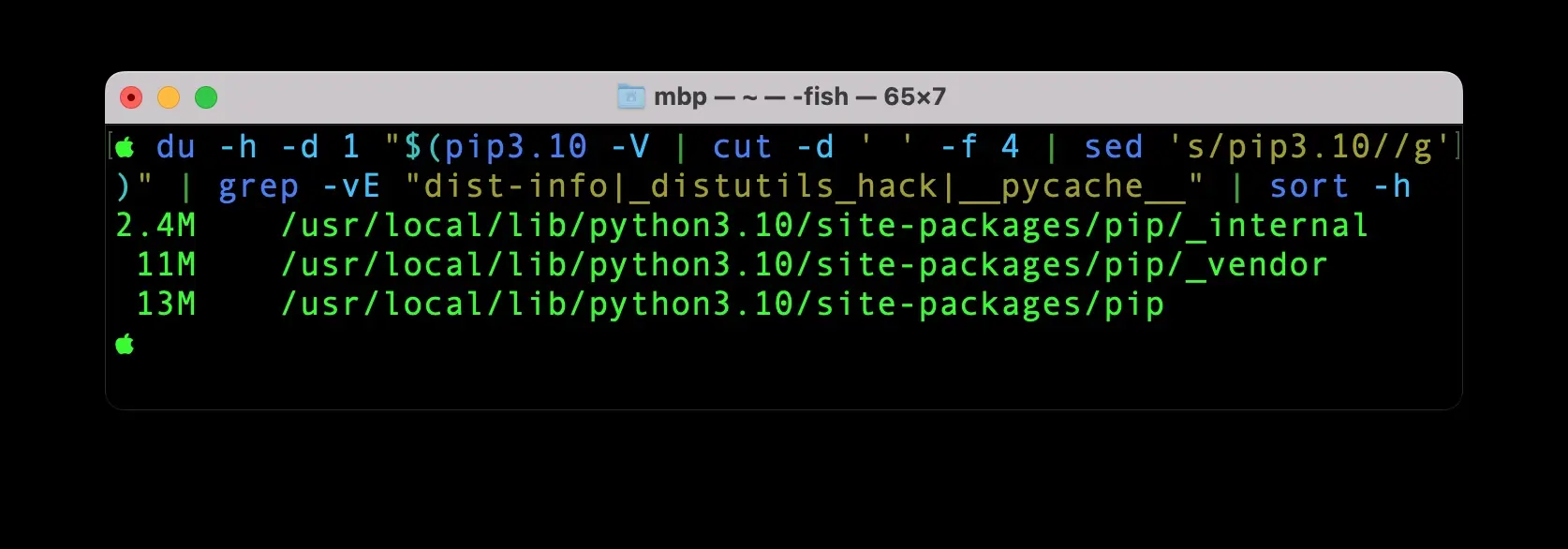 list all pip installed packages sorted by size list all pip installed packages sorted by size