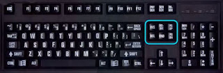 أزرار تنظيمية متخصصة - special standard keys i.e Delete, insert, page up and page down