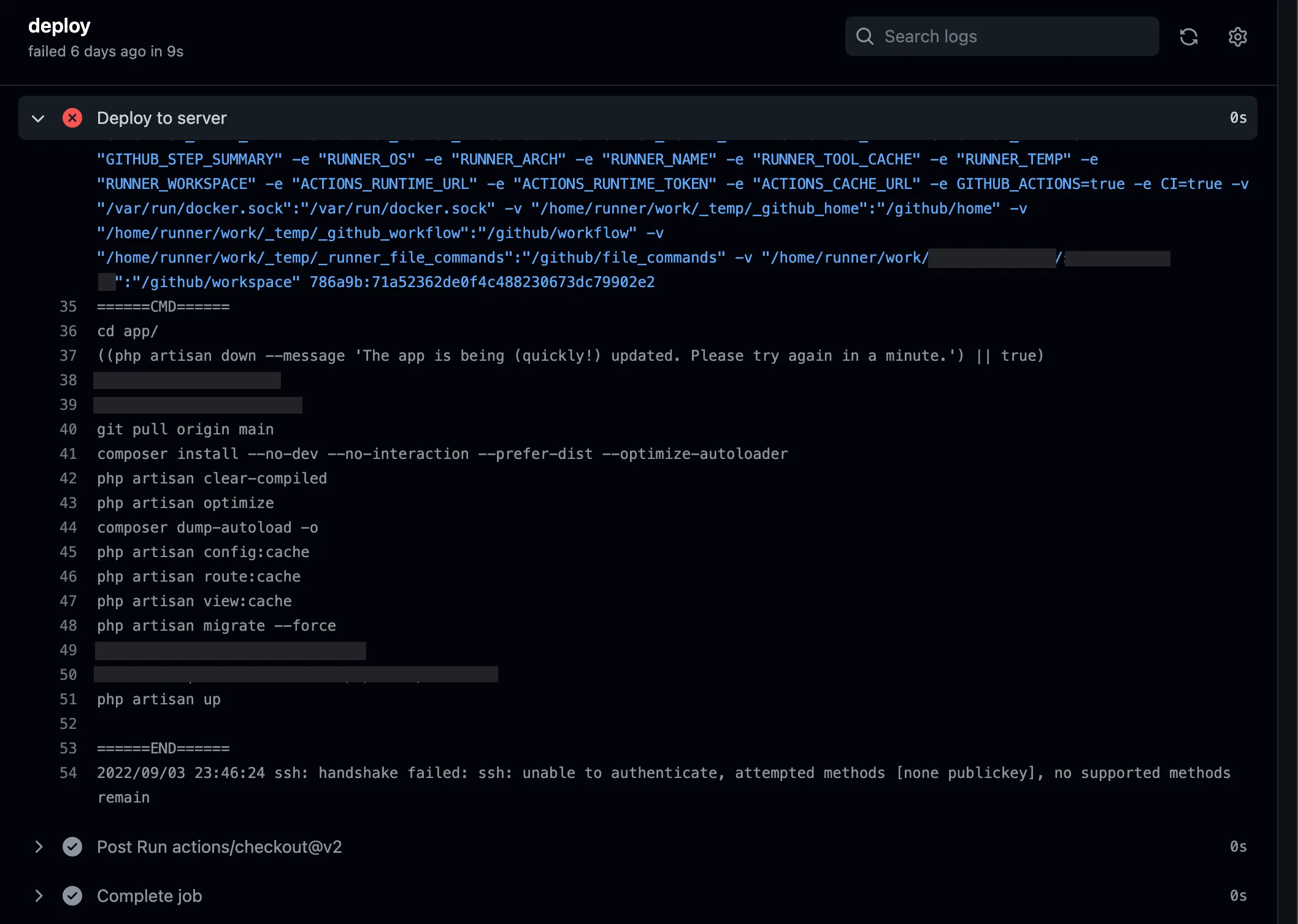 ssh handshake failed error in github action deploy script ssh handshake failed error in github action deploy script