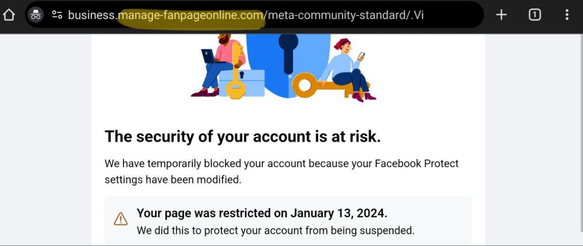 wrong domain - not Facebook wrong domain - not Facebook